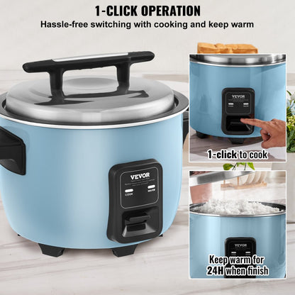 WA10-1 - 10L Non-Stick Rice Cooker for 50 Cups, Easy One-Touch Operation