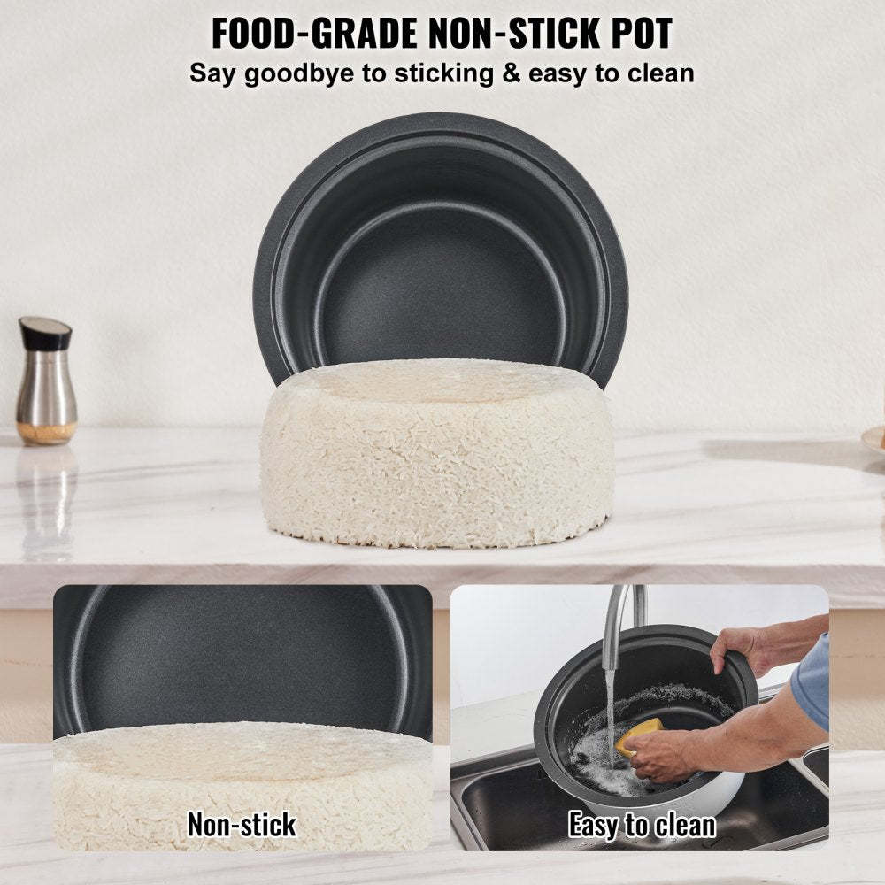 WA8-1 - 8L Rice Cooker for 40 Cups with Non-Stick Aluminum Pot