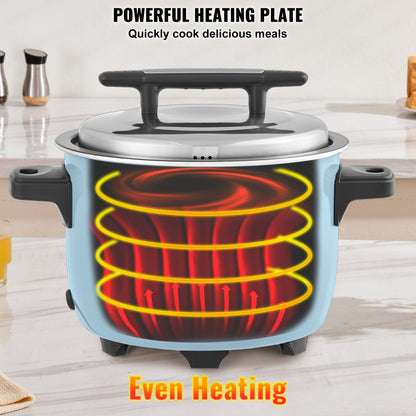 WA8-1 - 8L Rice Cooker for 40 Cups with Non-Stick Aluminum Pot