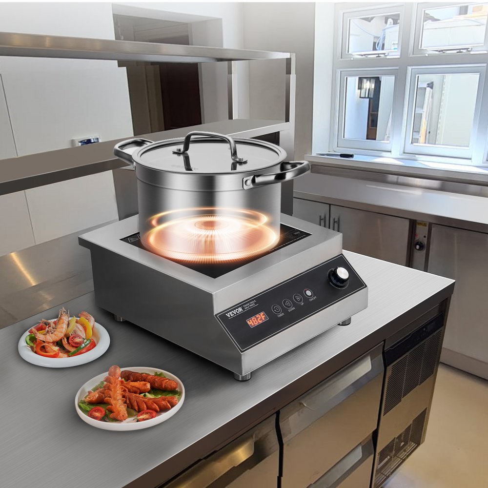 K1004-2 - 5000W Portable Induction Cooktop with Touch Controls