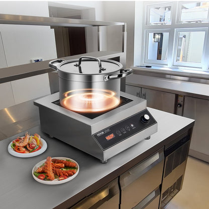 K1004-2 - 5000W Portable Induction Cooktop with Touch Controls