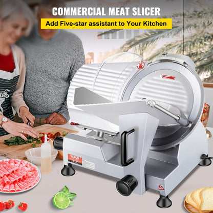 JK-250A - 10-Inch Electric Meat Slicer with Adjustable Thickness Control