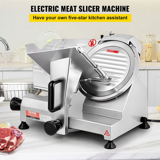 JK-220A - 200W Electric Meat Slicer with Adjustable Thickness up to 0.47"
