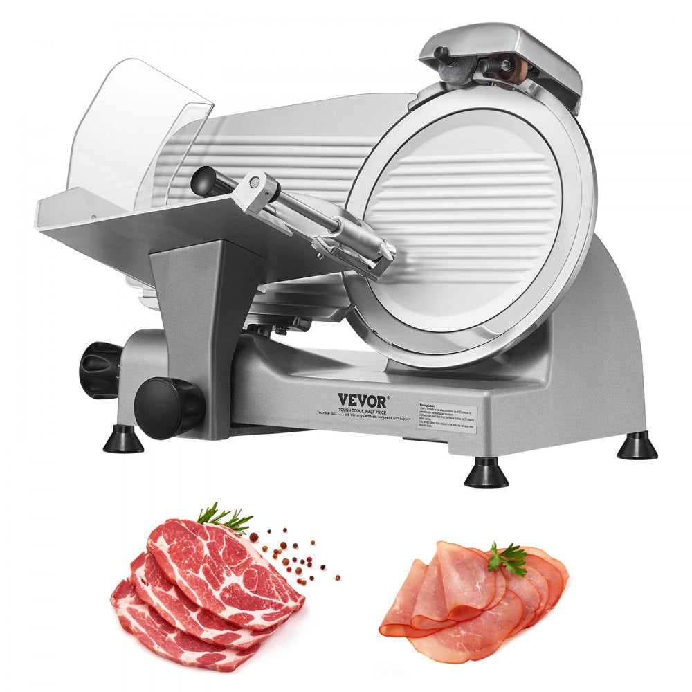 1A-CS110 - 10" Stainless Steel Electric Meat Slicer with Adjustable Thickness