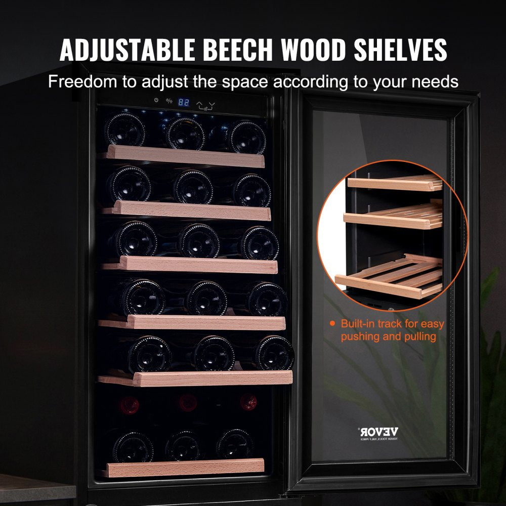 JC-79WD - Compact 30-Bottle Wine Cooler, Built-in or Freestanding Design
