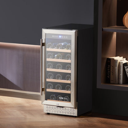 YC-100A - 28-Bottle Built-In Wine Cooler with Digital Temp Control