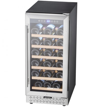 YC-100A - 28-Bottle Built-In Wine Cooler with Digital Temp Control