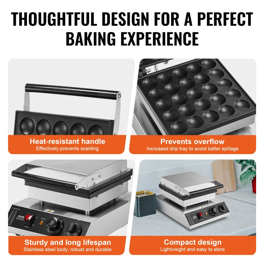 PC-25-2 - Professional Dorayaki Baker Machine with Timer & Stainless Steel Design