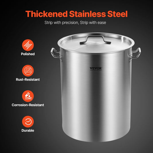 SP36QT324206S - 36QT Stainless Steel Stockpot with Strainer Basket & Handle