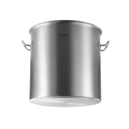 SP53QT404003D - 53QT Heavy-Duty Stainless Steel Stock Pot with Dual Handles