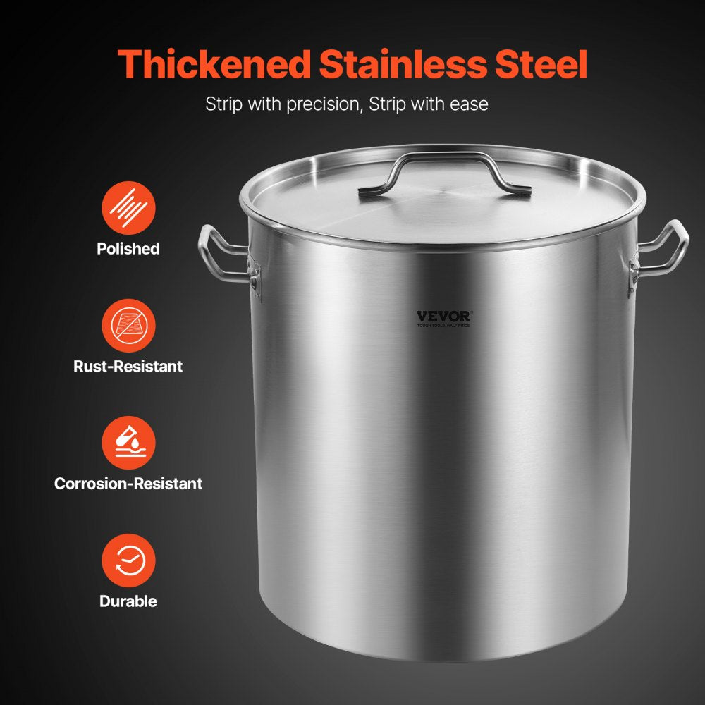 SP64QT404506S - 64QT Stainless Steel Stockpot with Strainer and Lid