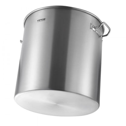 SP84QT454906S - 84QT Heavy-Duty Stainless Steel Stockpot with Strainer Basket