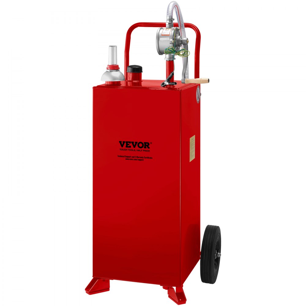 30 Gallon Fuel Caddy - Mobile Fuel Storage with Pump and Wheels