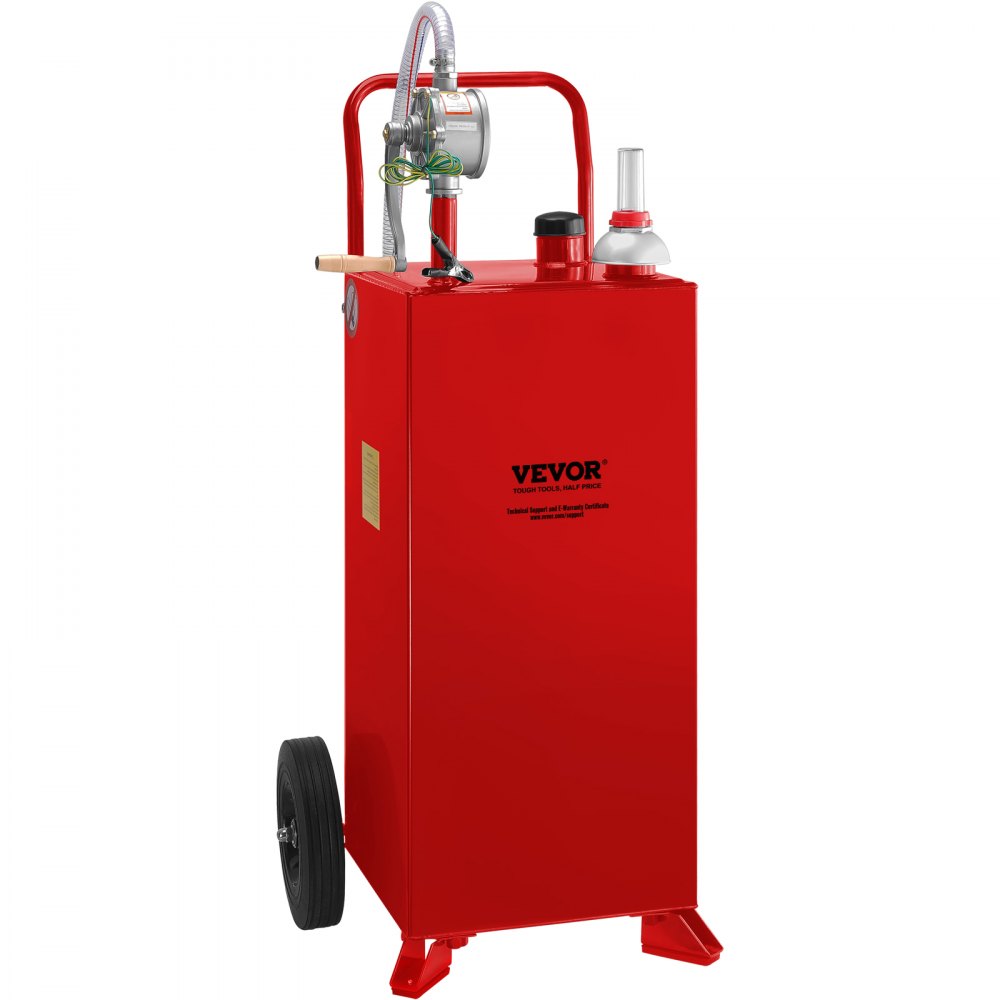 30 Gallon Fuel Caddy - Mobile Fuel Storage with Pump and Wheels