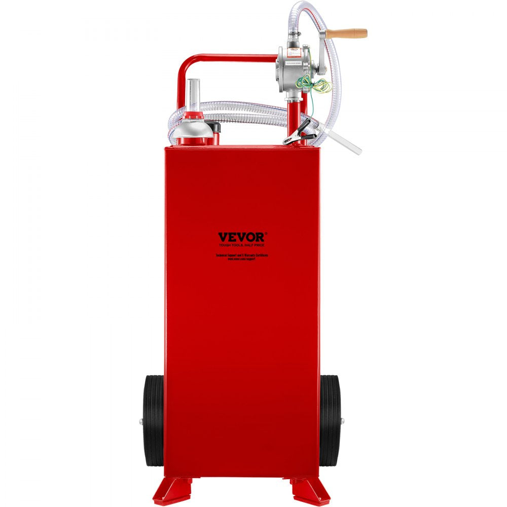 30 Gallon Fuel Caddy - Mobile Fuel Storage with Pump and Wheels