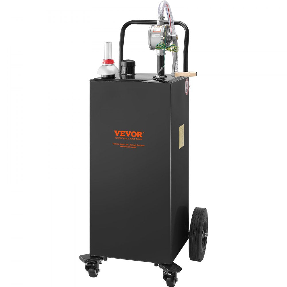35 Gallon Fuel Caddy - 35 Gallon Portable Fuel Tank with Manual Pump