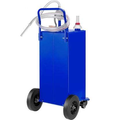 30 Gallon Fuel Caddy - Portable Fuel Tank with Wheels & Transfer Pump