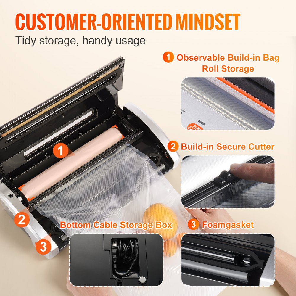 VS5500 - Efficient VEVOR Vacuum Sealer for Fresh Food Storage