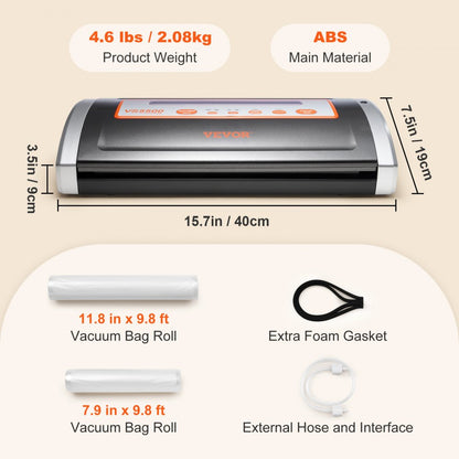 VS5500 - Efficient VEVOR Vacuum Sealer for Fresh Food Storage