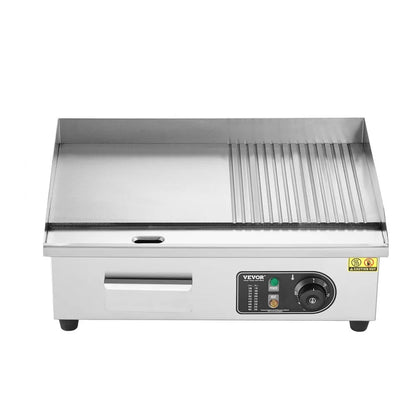 HT-821 - VEVOR 1600W Commercial Electric Griddle with 122℉-572℉ Temp Control