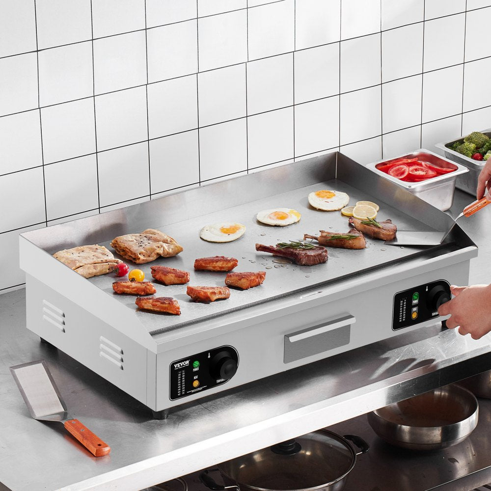 HT-820 - 28.74"x15.75" Non-Stick Electric Griddle for Fast Cooking