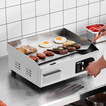 HT-450 - VEVOR Electric Griddle with 122-572°F Temp Control, A3 Iron Plate
