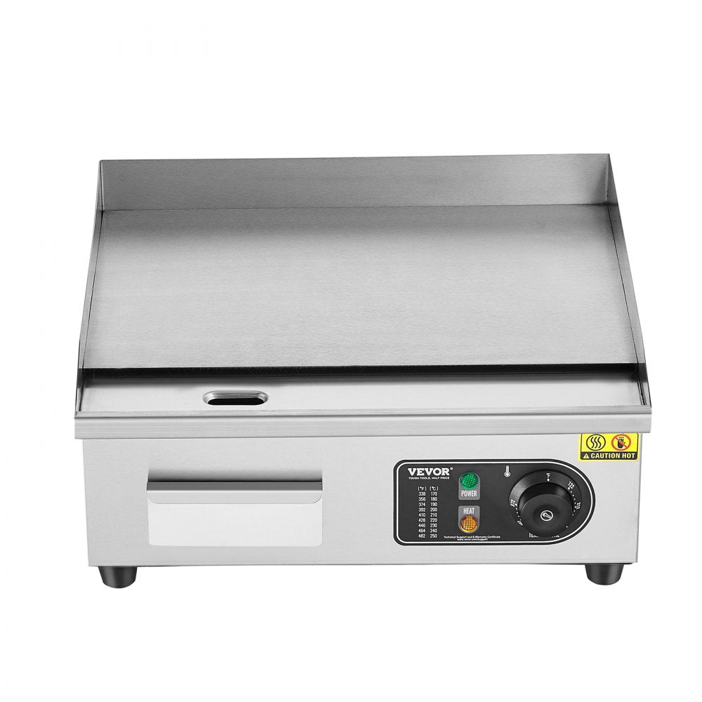 HT-450 - VEVOR Electric Griddle with 122-572°F Temp Control, A3 Iron Plate