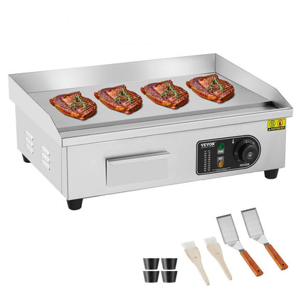 HT-818A - 21.26" Electric Griddle for Home & Commercial Cooking