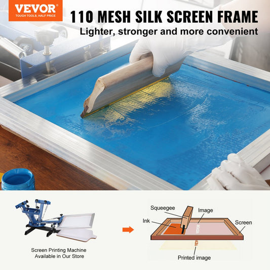 010414395072 - 20x20 Inch Aluminum Screen Printing Kit for Beginners