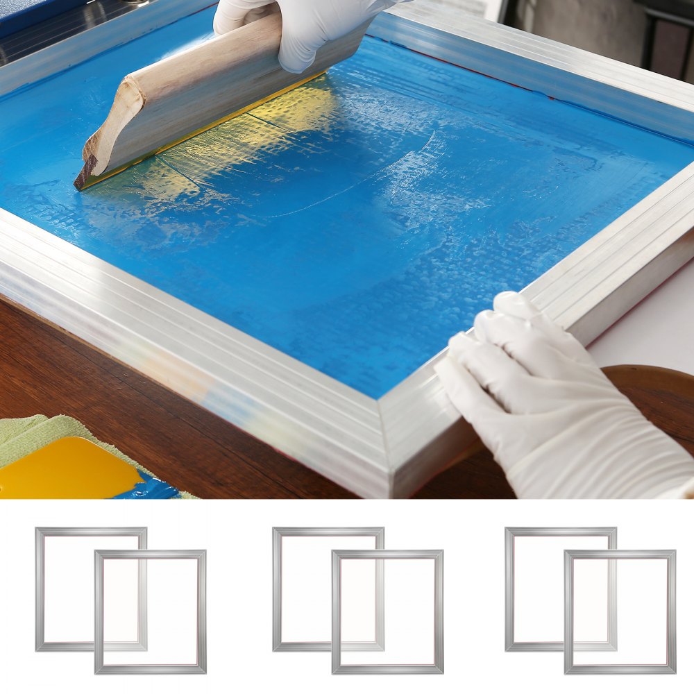 010288330861 - 18x20" DIY T-Shirt Screen Printing Kit with 6 Frames
