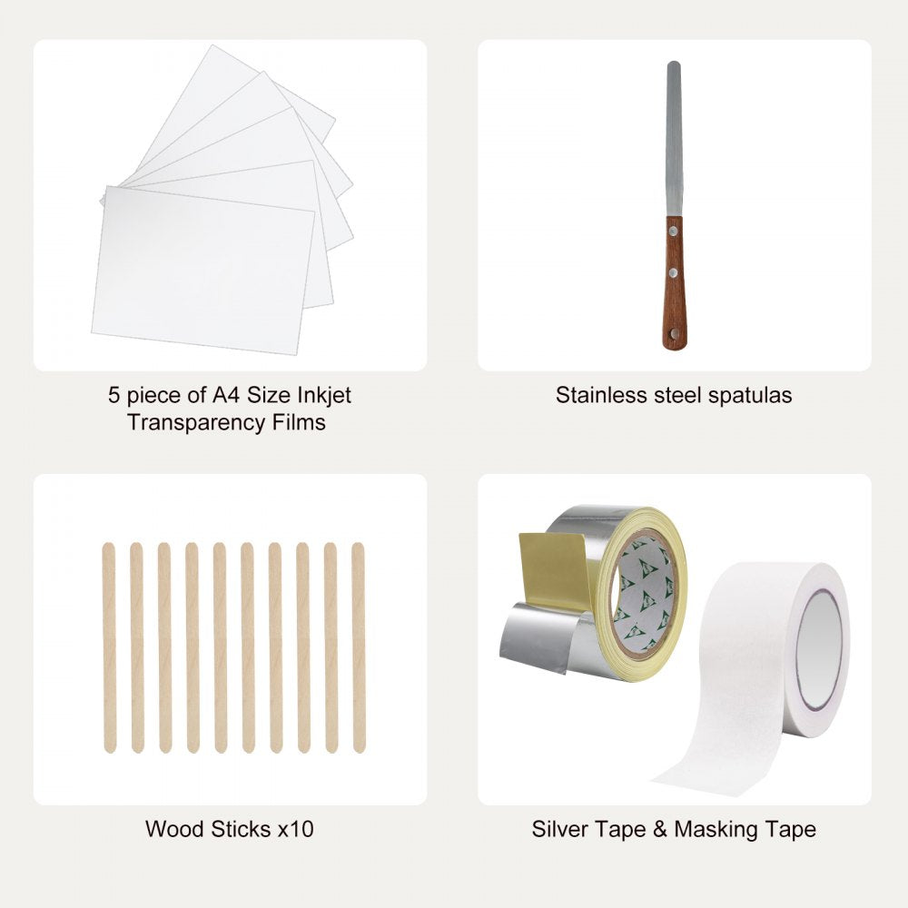 010236589930 - Beginner-Friendly Silk Screen Printing Kit with Aluminum Frames