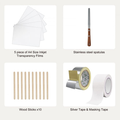 010236589930 - Beginner-Friendly Silk Screen Printing Kit with Aluminum Frames