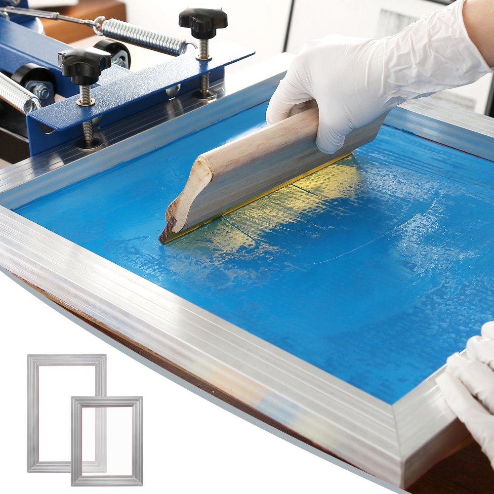 010236589930 - Beginner-Friendly Silk Screen Printing Kit with Aluminum Frames