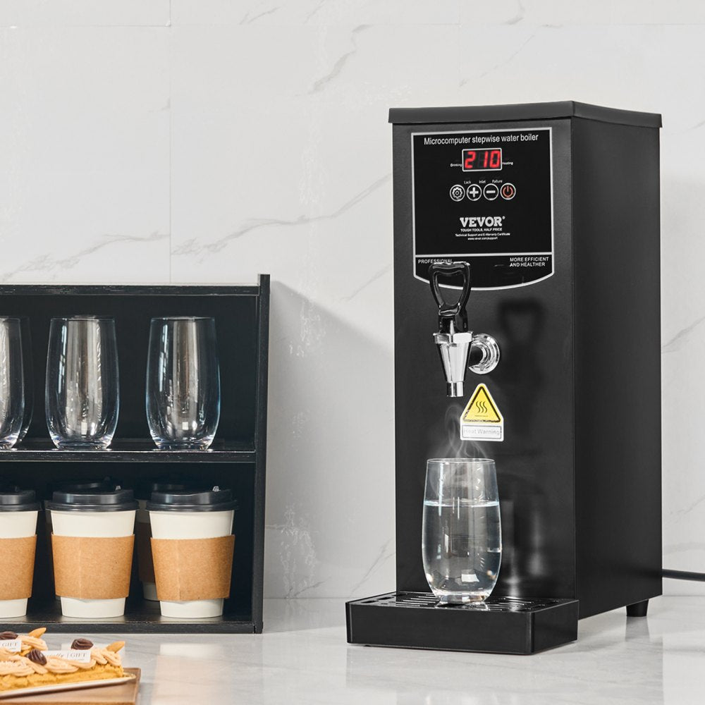 KW-10SA - 10L Stainless Steel Electric Water Boiler with 1500W Heating Power