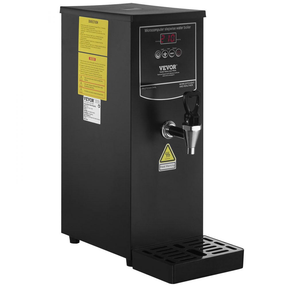 KW-10SA - 10L Stainless Steel Electric Water Boiler with 1500W Heating Power