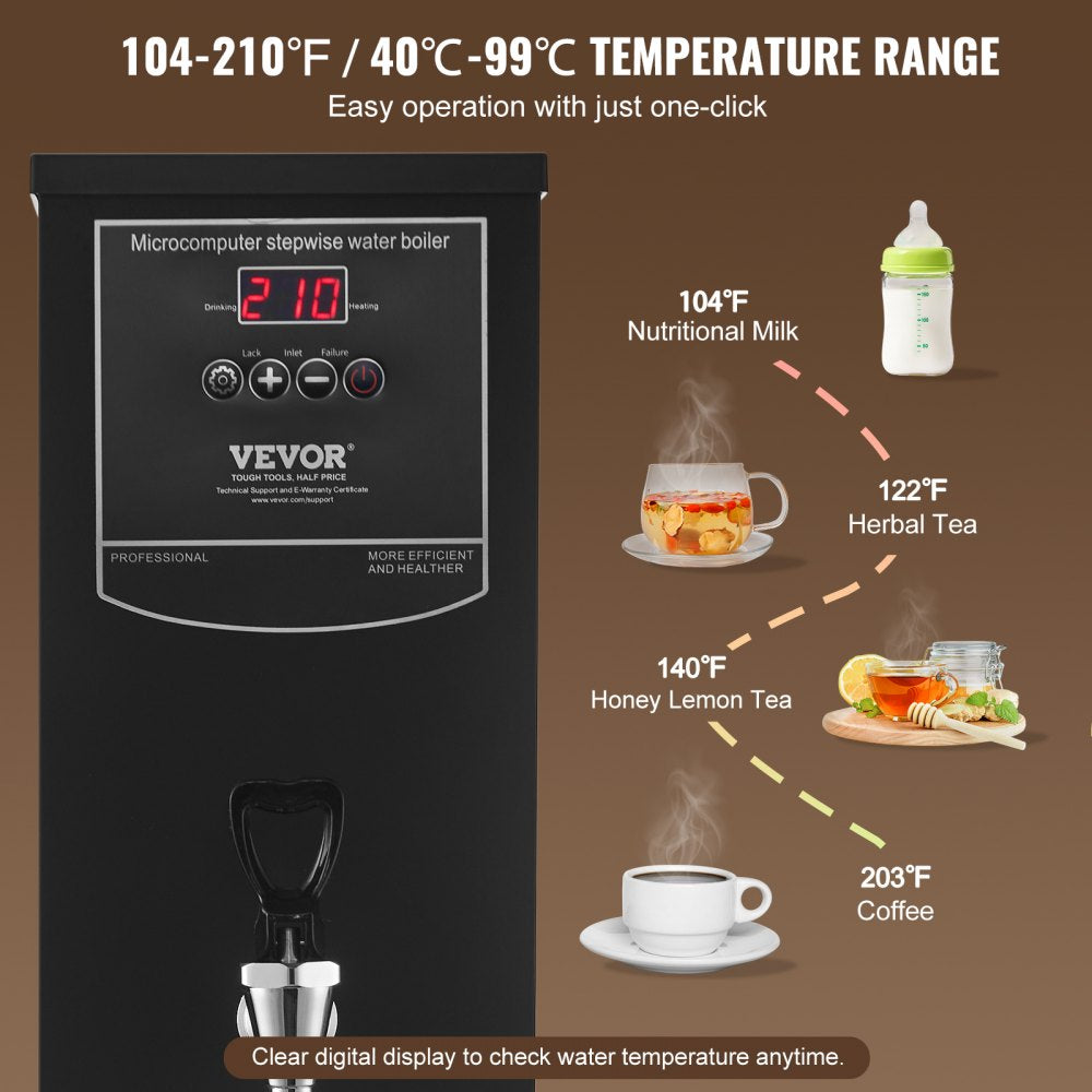 KW-15SA - 50L Electric Hot Water Dispenser with Steel Body and Temperature Control