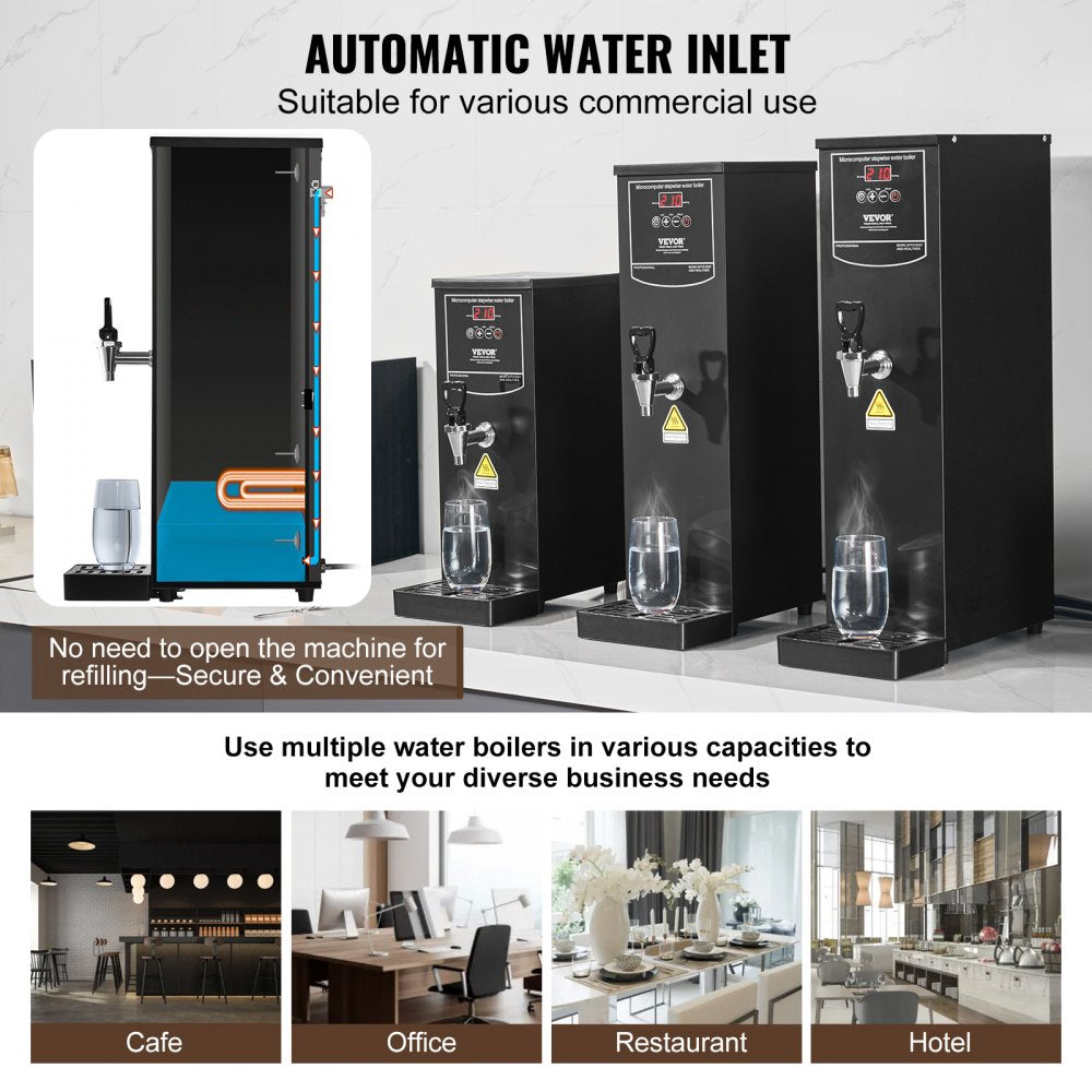 KW-15SA - 50L Electric Hot Water Dispenser with Steel Body and Temperature Control