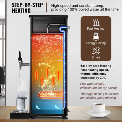 KW-15SA - 50L Electric Hot Water Dispenser with Steel Body and Temperature Control