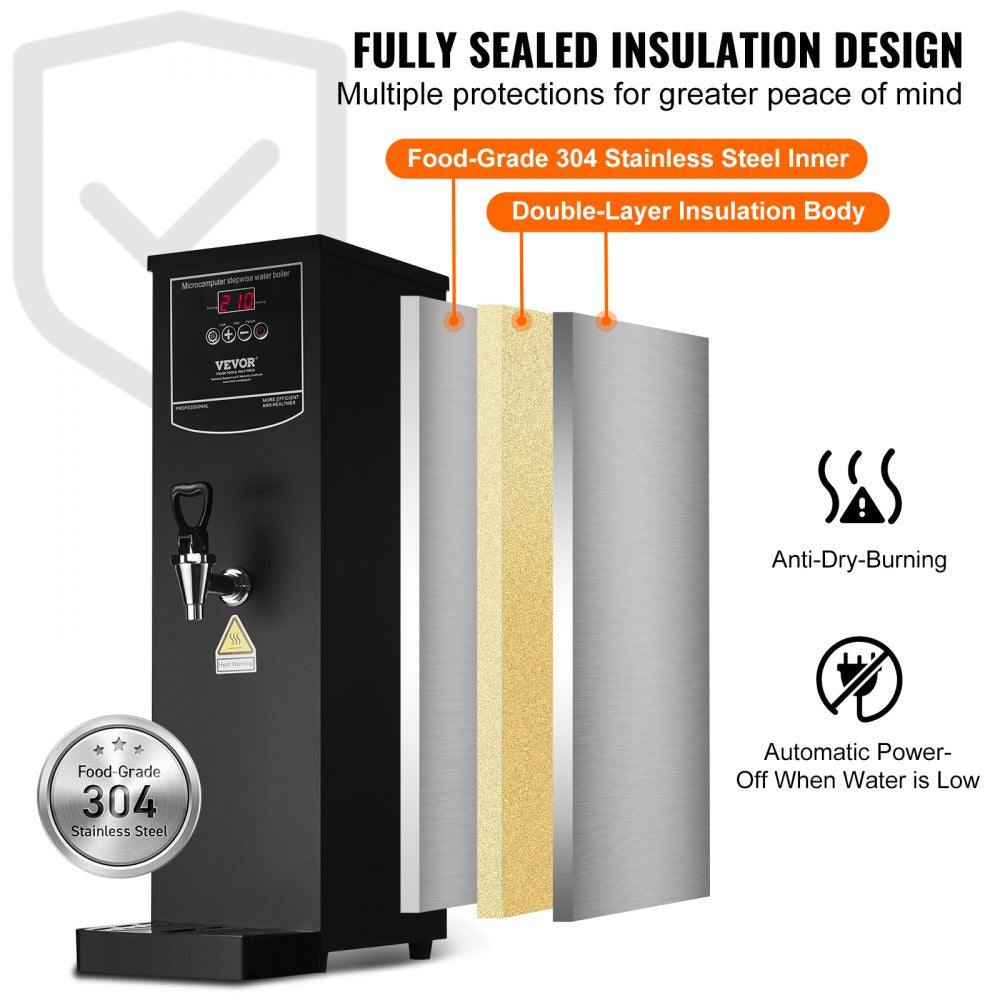 KW-15SA - 50L Electric Hot Water Dispenser with Steel Body and Temperature Control