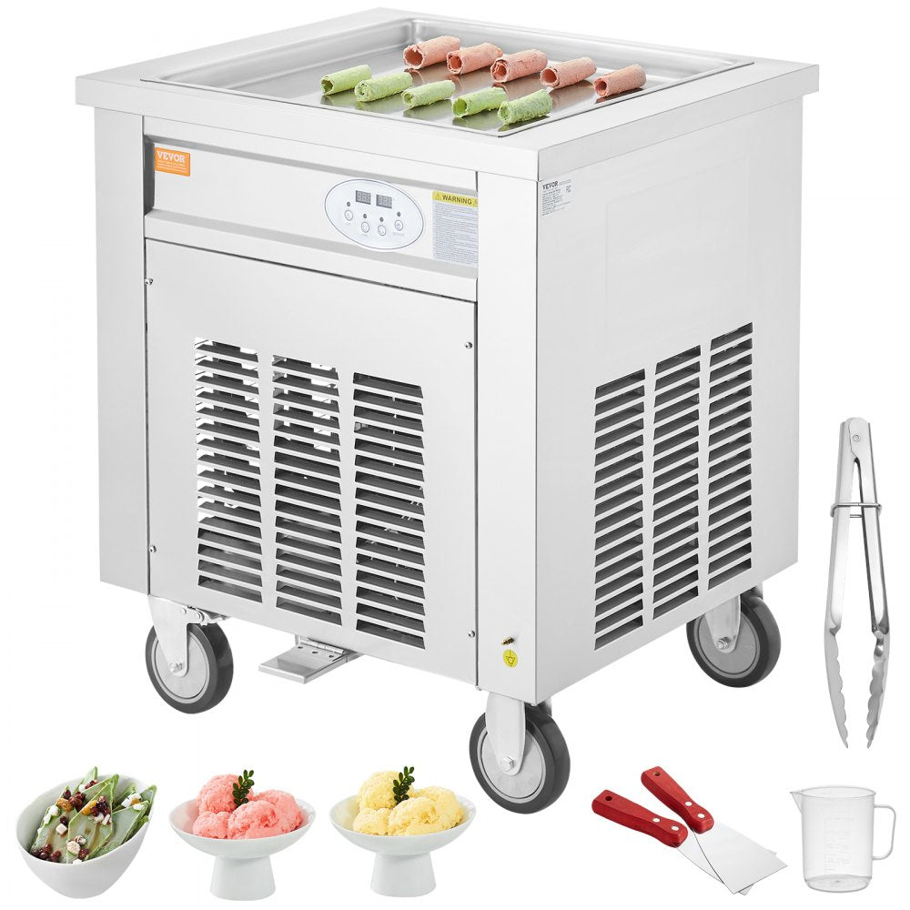 CBJF-1DA500 - 19.7" Stainless Steel Fried Ice Cream Roll Machine