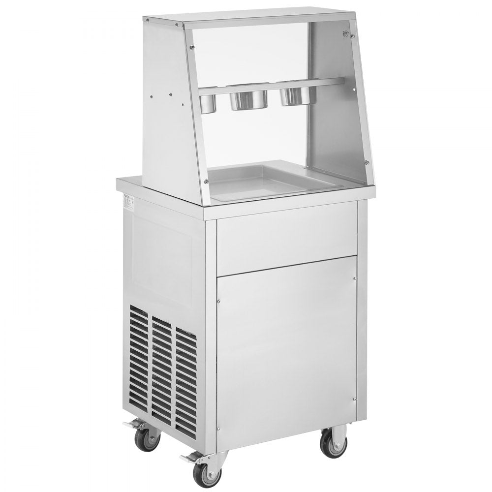 CBJF-1DC-350 - 350mm Stainless Steel Fried Ice Cream Roll Maker