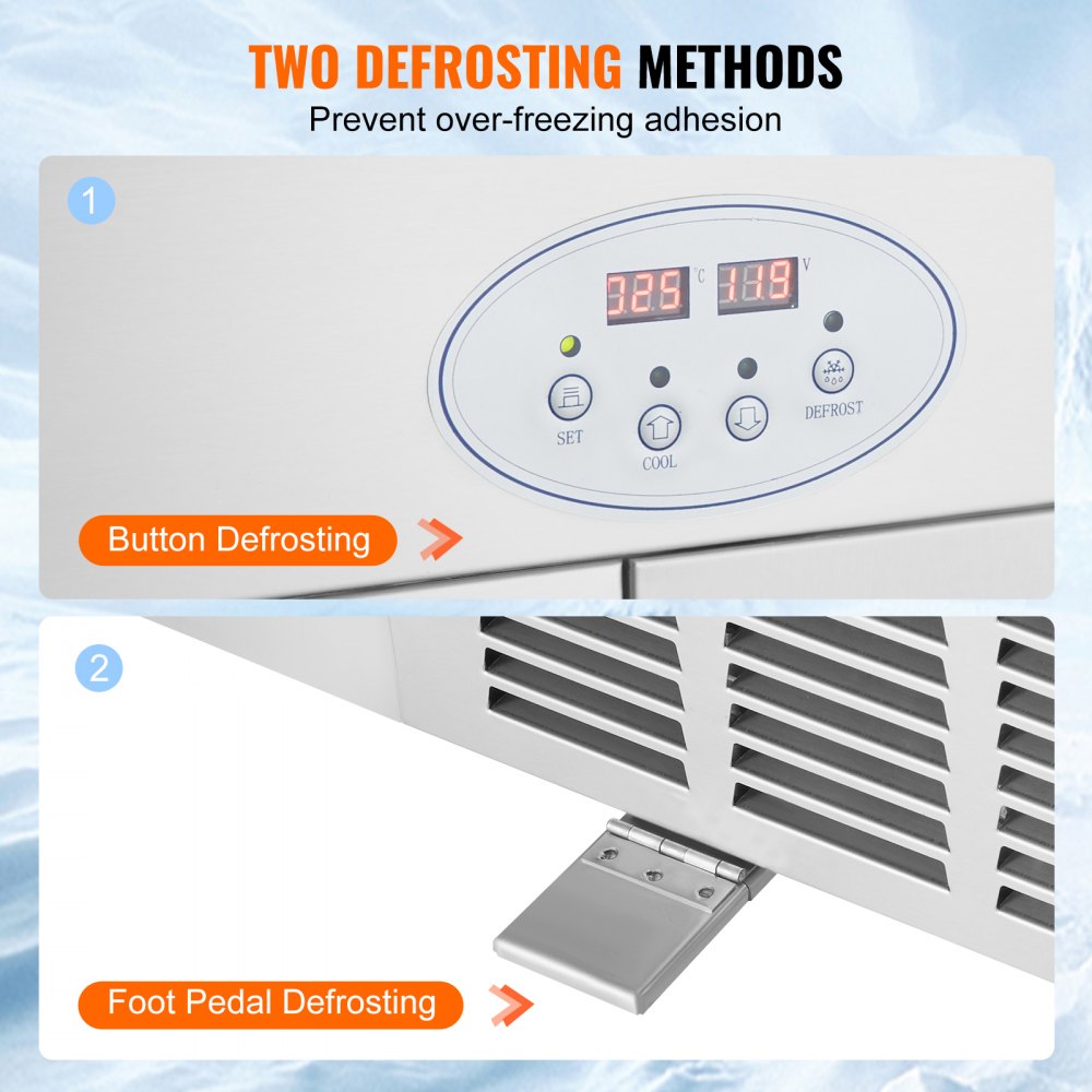 CBJF-2D10A - Rapid Cooling Fried Ice Cream Roll Machine with Defrost Options