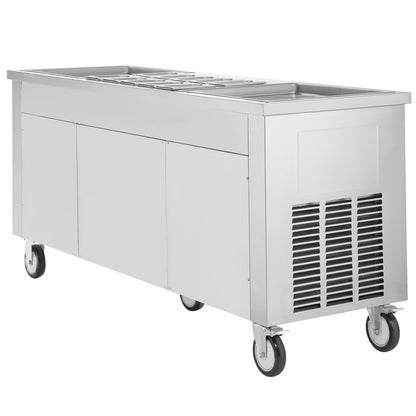CBJF-2D10A - Rapid Cooling Fried Ice Cream Roll Machine with Defrost Options