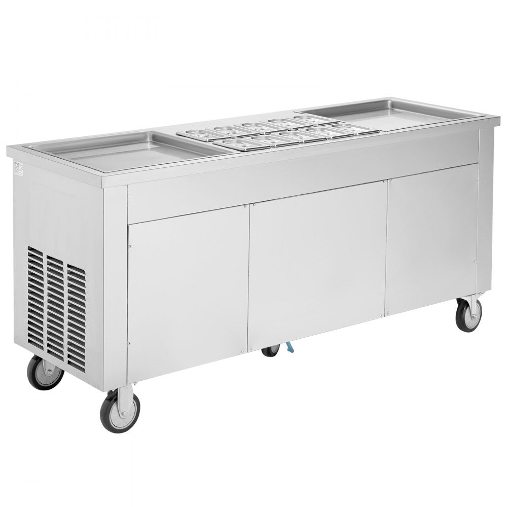 CBJF-2D10A - Rapid Cooling Fried Ice Cream Roll Machine with Defrost Options