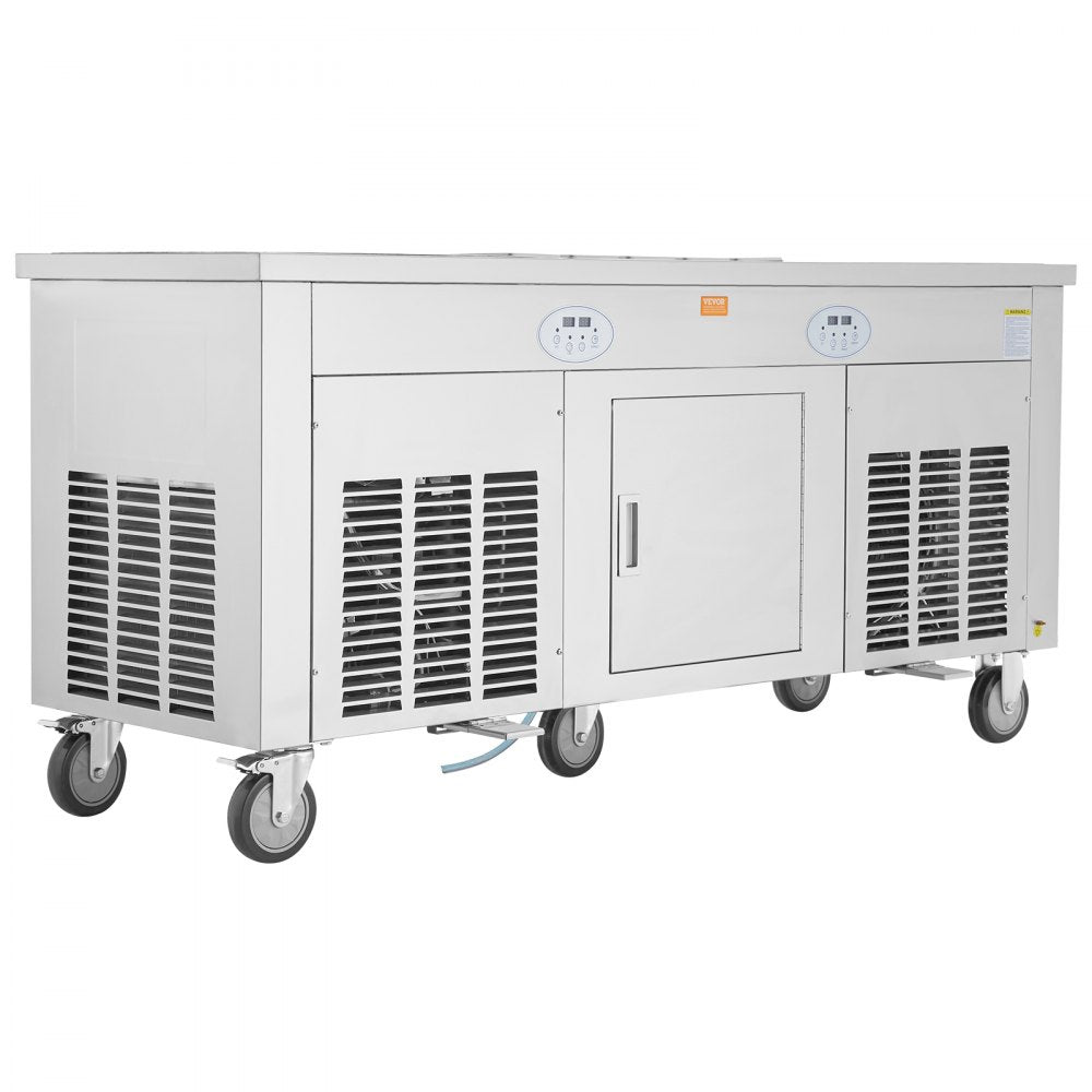 CBJF-2D10A - Rapid Cooling Fried Ice Cream Roll Machine with Defrost Options