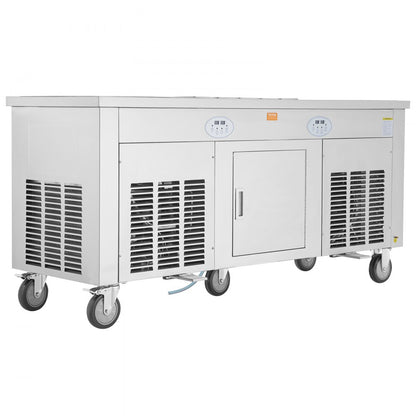 CBJF-2D10A - Rapid Cooling Fried Ice Cream Roll Machine with Defrost Options