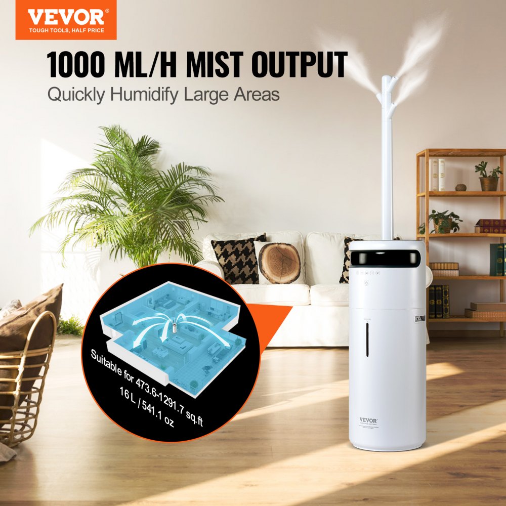 WT-J29 - 16L Large Room Humidifier with UV Purification & Remote Control