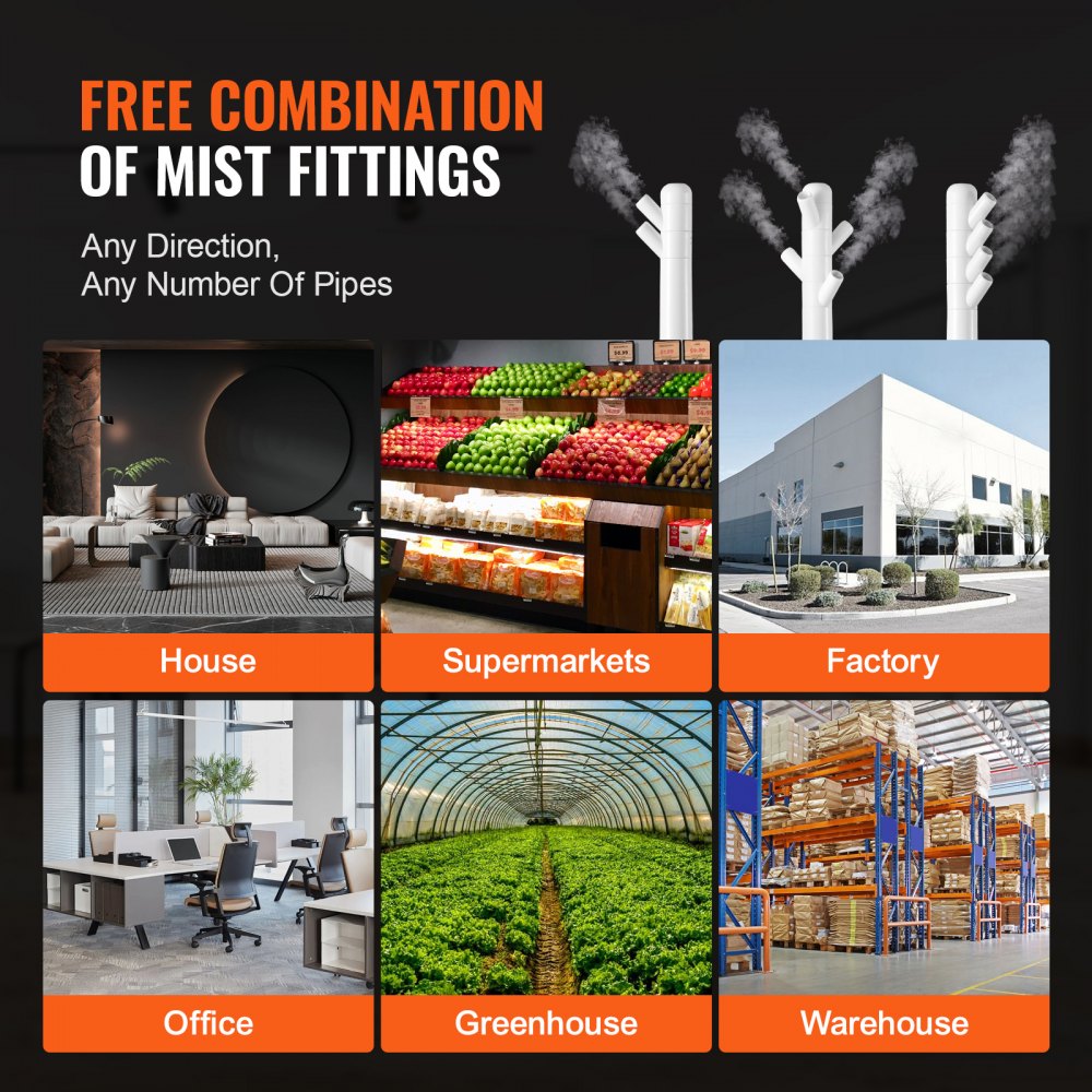 WT-3925L - VEVOR Industrial Humidifier for 1291.7 ft² Spaces