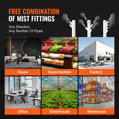 WT-3925L - VEVOR Industrial Humidifier for 1291.7 ft² Spaces