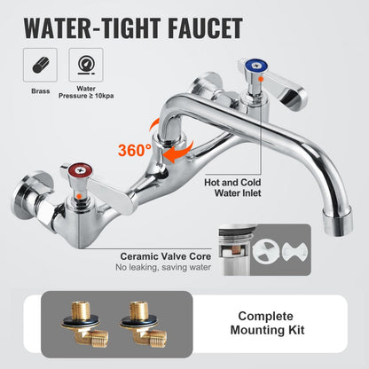 S1C-242413 - Durable Stainless Steel Prep Sink for Commercial Use